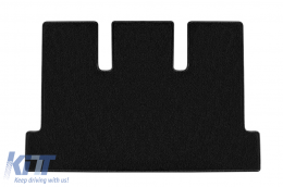 Double-layer carpet floor mats by Petex, Rex fabric suitable for Mercedes V class W447 long wheelbase, Vito Tourer Pro after 2014, 9 seats, passenger compartment with two sliding doors, without tables-image-6241090