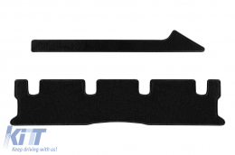 Double-layer carpet floor mats by Petex, Rex fabric suitable for Mercedes V class W447 long wheelbase, Vito Tourer Pro after 2014, 9 seats, passenger compartment with two sliding doors, without tables-image-6241091