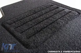 Double-layer carpet floor mats suitable for Audi Q2 after 2016, set of 4 pieces, black-image-6239494