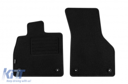 Double-layer carpet floor mats suitable for Audi TT coupe, convertible after 2014, set of 4 pieces, black - ABFMA6021736