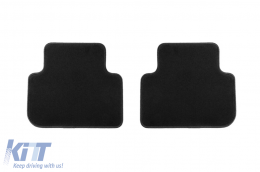 Double-layer carpet floor mats suitable for Audi Q3 after 2018, set of 4 pieces, black-image-6240166