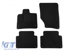 image-52-Double-layer carpet floor mats suitable for Audi Q7 2006-2015, made of Rex fabric, set of 4 pieces, black