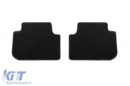 Double-layer carpet floor mats suitable for BMW 1 series F40 after 2019, set of 4 pieces, black-image-6239579