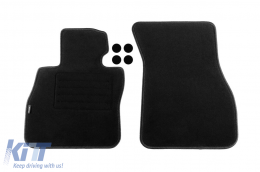 Double-layer carpet floor mats suitable for BMW 2 Series F44 Gran Coupe after 2020, set of 4 pieces, black-image-6239599