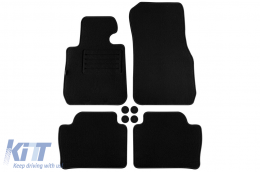 image-71-Double-layer carpet floor mats suitable for BMW 3 series F30 sedan, F31 estate 2012-2019, set of 4 pieces, black