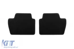 Double-layer carpet floor mats suitable for BMW 4 series G22 coupe after 2020, set of 4 pieces, black-image-6239586