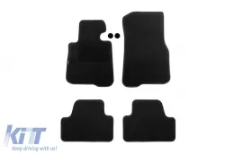 image-75-Double-layer carpet floor mats suitable for BMW 4 series F33 convertible after 2014, set of 4 pieces, black