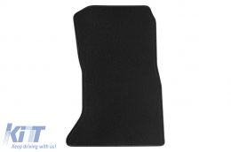 Double-layer carpet floor mats suitable for BMW 5 series F10 sedan, F11 estate 2013-2017, set of 4 pieces, black-image-6240532