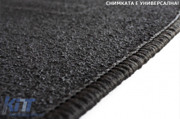 Double-layer carpet floor mats suitable for BMW 5 series F10 sedan, F11 estate 2013-2017, set of 4 pieces, black-image-6240536