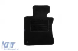 Double-layer carpet floor mats suitable for BMW 6 series E63 coupe 2004-2011, set of 4 pieces, black-image-6239779
