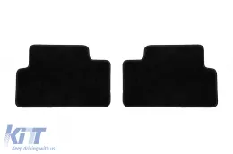 Double-layer carpet floor mats suitable for BMW 6 series E63 coupe 2004-2011, set of 4 pieces, black-image-6239781