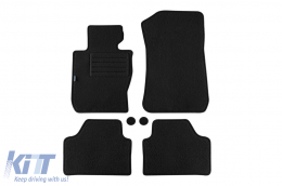 Double-layer carpet floor mats suitable for BMW X1 E84 2009-2015 X-Drive, set of 4 pieces, black - ABFMB6021880