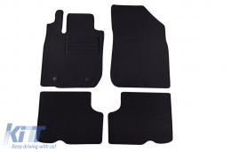 image-30-Double-layer carpet floor mats suitable for Dacia Duster 4X2 2010-2013, made from Rex fabric, set of 4 pieces, black
