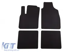 image-24-Double-layer carpet floor mats suitable for Fiat Panda 2003-2012, Panda Classic after 2012, made of Rex fabric, set of 4 pieces, black