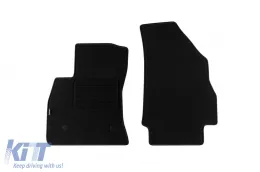 image-4-Double-layer carpet floor mats suitable for Fiat Doblo Cargo after 2010, 2 seats, set of 2 pieces, black