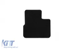 Double-layer carpet floor mats suitable for Fiat Tipo sedan after 2016, made of Rex fabric, set of 4 pieces, black-image-6240854