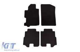 image-20-Double-layer carpet floor mats suitable for Honda FR-V 2004-2009, made of Rex fabric, set of 4 pieces, black