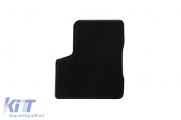 Double-layer carpet floor mats suitable for Jeep Renegade after 2015, made of Rex fabric, set of 4 pieces, black-image-6240139
