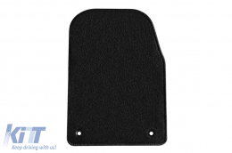 Double-layer carpet floor mats suitable for Jeep Grand Cherokee WK2 after 2010, made of Rex fabric, set of 4 pieces, black-image-6240143