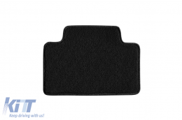 Double-layer carpet floor mats suitable for Jeep Grand Cherokee WK2 after 2010, made of Rex fabric, set of 4 pieces, black-image-6240145