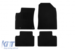 Double-layer carpet floor mats suitable for Kia Ceed, Pro Ceed, XCeed after 2018, made of Rex fabric, set of 4 pieces, black - ABFMK6022073
