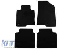 Double-layer carpet floor mats suitable for Kia Optima sedan, estate, plug-in hybrid after 2016, set of 4 pieces, black - ABFMK6022133