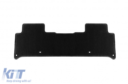 Double-layer carpet floor mats suitable for Land Rover Discovery after 2017, made of Rex fabric, set of 3 pieces, black-image-6239967