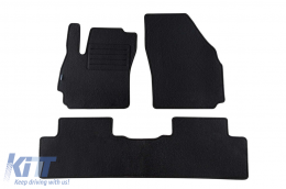 image-38-Double-layer carpet floor mats suitable for Mazda 5 2005-2010 by Petex, Rex fabric, set of 3 pieces, black