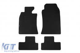 image-9-Double-layer carpet floor mats suitable for Mini One, Cooper 2001-2006, made of Rex fabric by Petex, set of 4 pieces, black