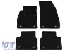 Double-layer carpet floor mats suitable for Opel Insignia sedan, estate 2013-2017, set of 4 pieces, black - ABFMO6022080