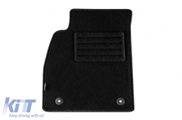 Double-layer carpet floor mats suitable for Opel Insignia sedan, estate 2013-2017, set of 4 pieces, black-image-6241103