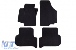 image-62-Double-layer carpet floor mats suitable for Seat Leon 2005-2008, made of Rex fabric, set of 4 pieces, black