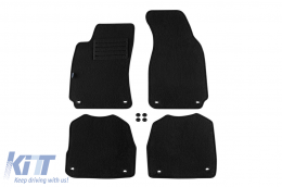 image-67-Double-layer carpet floor mats suitable for Skoda Superb 2002-2008, made of Rex fabric, set of 4 pieces, black