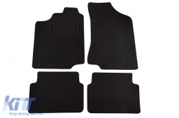 image-52-Double-layer carpet floor mats suitable for VW Passat 1988-1996, Rex fabric, set of 4 pieces, black