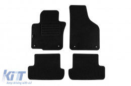 Double-layer carpet floor mats suitable for VW Beetle after 2011, Beetle convertible after 2013, set of 4 pieces, black - ABFMV6022018