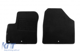 Double-layer carpet floor mats suitable for Hyundai Ioniq after 2019, electric version, set of 4 pieces, black-image-6239517