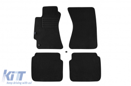 Double-layer carpet floor mats suitable for Subaru Legacy 1999-2003, made of Rex fabric, set of 4 pieces, black - ABFMS6021730
