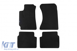 Double-layer carpet floor mats suitable for Subaru Forester 2002-2006, made of Rex fabric, set of 4 pieces, black - ABFMS6021733