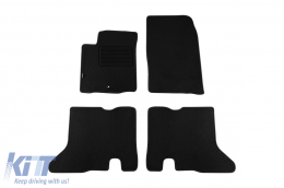 Double-layer carpet floor mats suitable for Suzuki Grand Vitara 1998-2005 long wheelbase, set of 4 pieces, black - ABFMS6021734