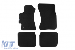 image-49-Double-layer carpet floor mats suitable for Subaru Legacy, Outback 2003-2009, made of Rex fabric, set of 4 pieces, black