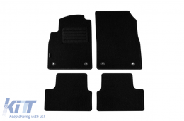 Double-layer carpet floor mats suitable for Chevrolet Cruze 2009-2016, Cruze estate 2012-2016, set of 4 pieces, black - ABFMC6021869