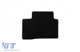 Double-layer carpet floor mats suitable for Nissan Juke 2010-2019, made of Rex fabric, set of 4 pieces, black-image-6240238