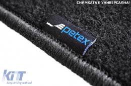 Double-layer carpet floor mats suitable for Nissan Juke 2010-2019, made of Rex fabric, set of 4 pieces, black-image-6240240