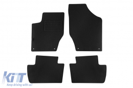 image-34-Double-layer carpet floor mats suitable for Peugeot 308 hatchback, estate 2007-2014, set of 4 pieces, black