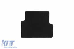 Double-layer carpet floor mats suitable for Renault Modus, Grand Modus 2008-2012, made of Rex fabric, set of 4 pieces, black-image-6240365