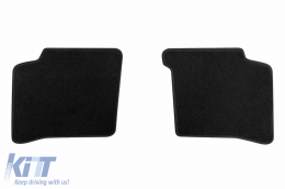 Double-layer carpet floor mats suitable for Toyota Prius 2004-2009, made of Rex fabric, set of 4 pieces, black-image-6240407