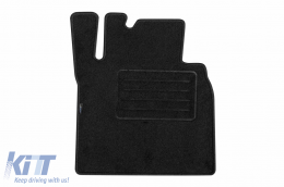 Double-layer carpet floor mats suitable for Mercedes G class W463 2000-2018 long wheelbase, set of 5 pieces, black-image-6240617