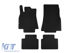 image-15-Double-layer carpet floor mats suitable for Mercedes A class W169 2004-2006, set of 4 pieces, black
