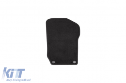 Double-layer carpet floor mats suitable for Mercedes ML W164 2005-2011, GL X164 2006-2012, made of Rex fabric, set of 4 pieces, black-image-6240634