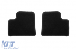 Double-layer carpet floor mats suitable for Peugeot iON after 2010, set of 4 pieces, black-image-6240683